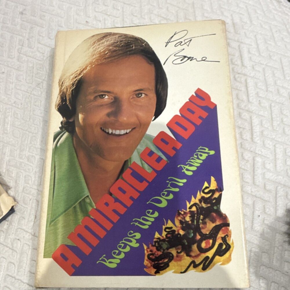 Pat Boone A Miracle a Day Keeps the Devil Away Hardcover Fleming H. Revell Book
